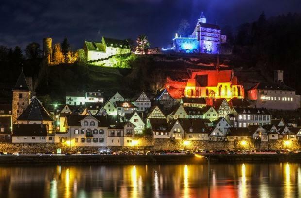 Neckarblick,Natur, Altstadt Hirschhorn Ngoại thất bức ảnh